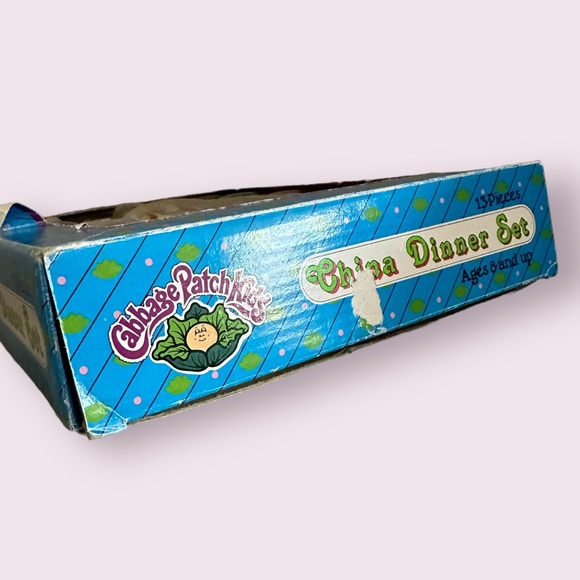 Vintage 1991 Cabbage Patch Kids China Dinner Set 13 Pieces Play Tea Set - Picture 5 of 7